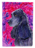 Cocker Spaniel House Flag 28x40 Porch Sleeve Pole Decorative Outside Yard Banner Artwork Wall Hanging, Polyester