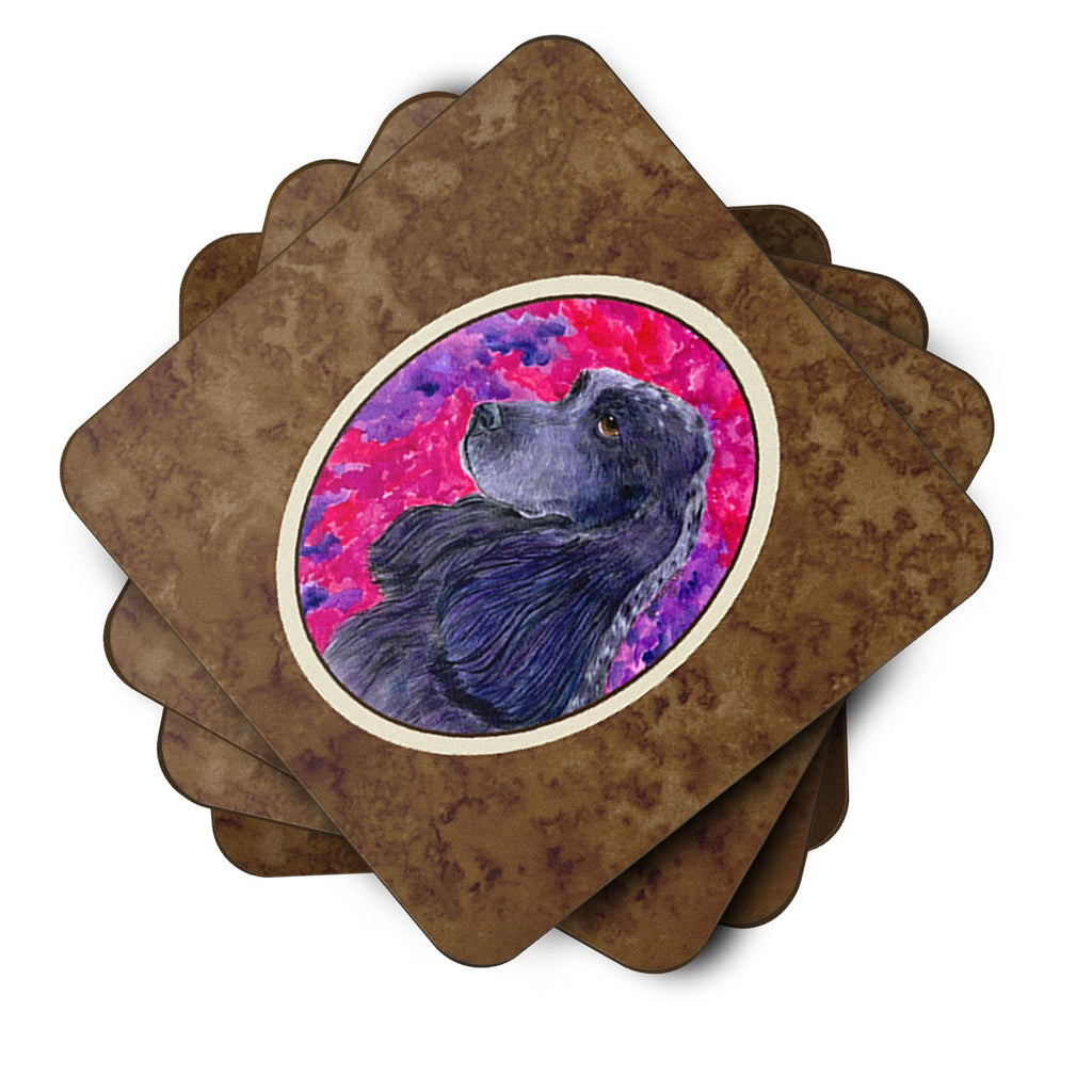 Cocker Spaniel Foam Coasters Set of 4 Cup Coasters for Indoor Outdoor, Tabletop Protection, Anti Slip, Mouse pad Material