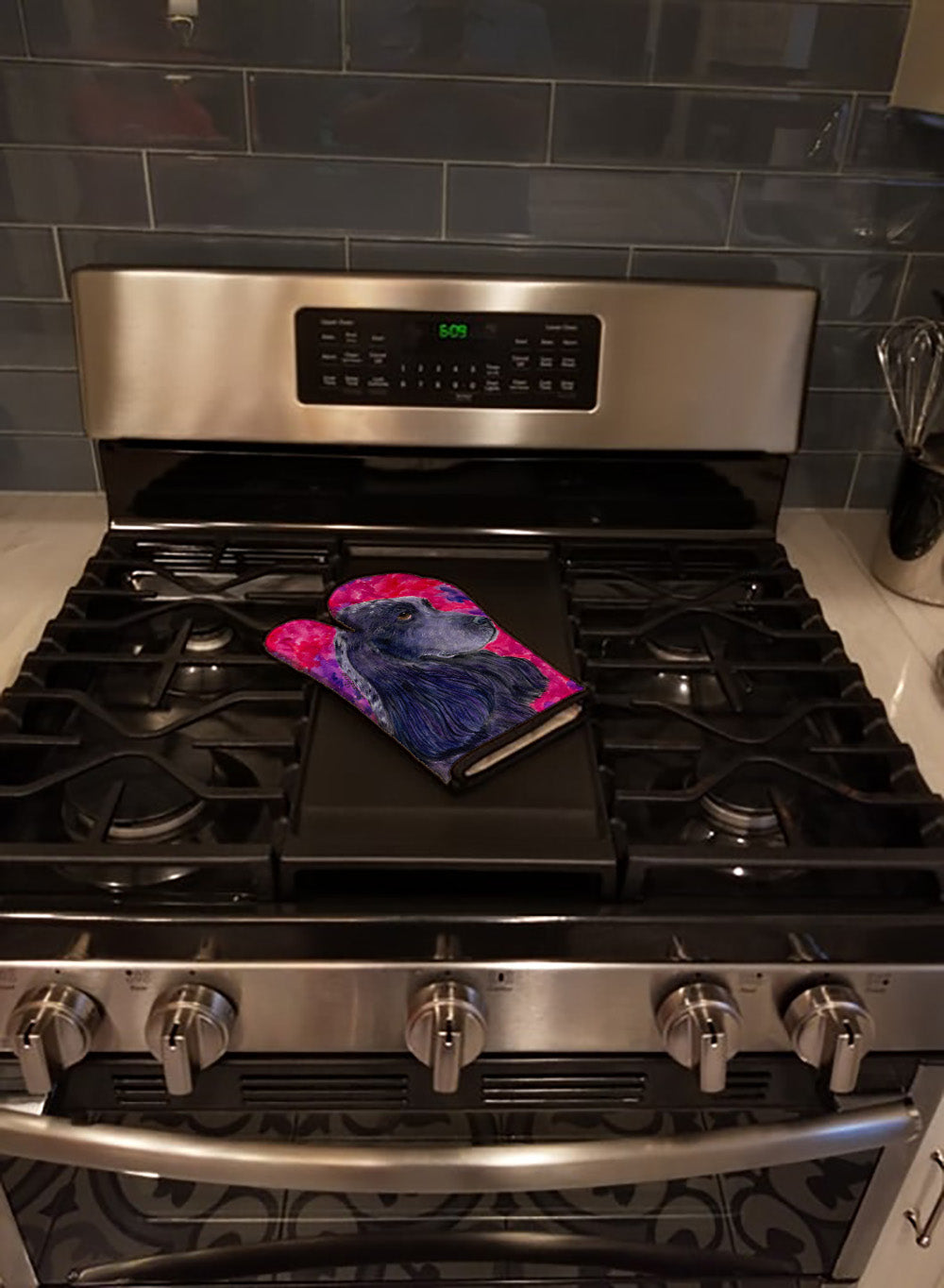 Cocker Spaniel Oven Mitt Heat Resistant Thick Oven Mitt for Hot Pans and Oven, Kitchen Mitt Protect Hands, Cooking Baking Glove
