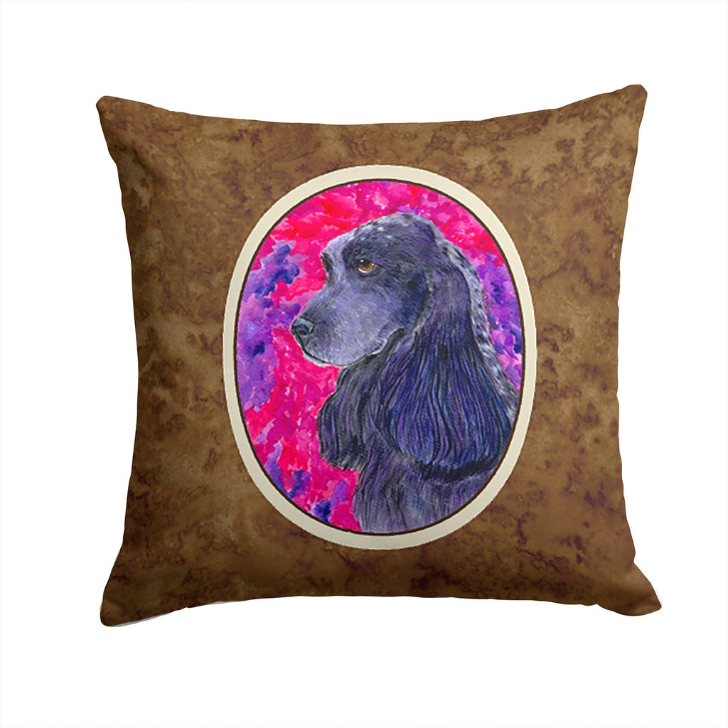 Cocker Spaniel Decorative Throw Pillow 14x14 Indoor Outdoor Accent Cushion, Fabric Cover with Insert for Sofa, Bed, Porch & Living Room