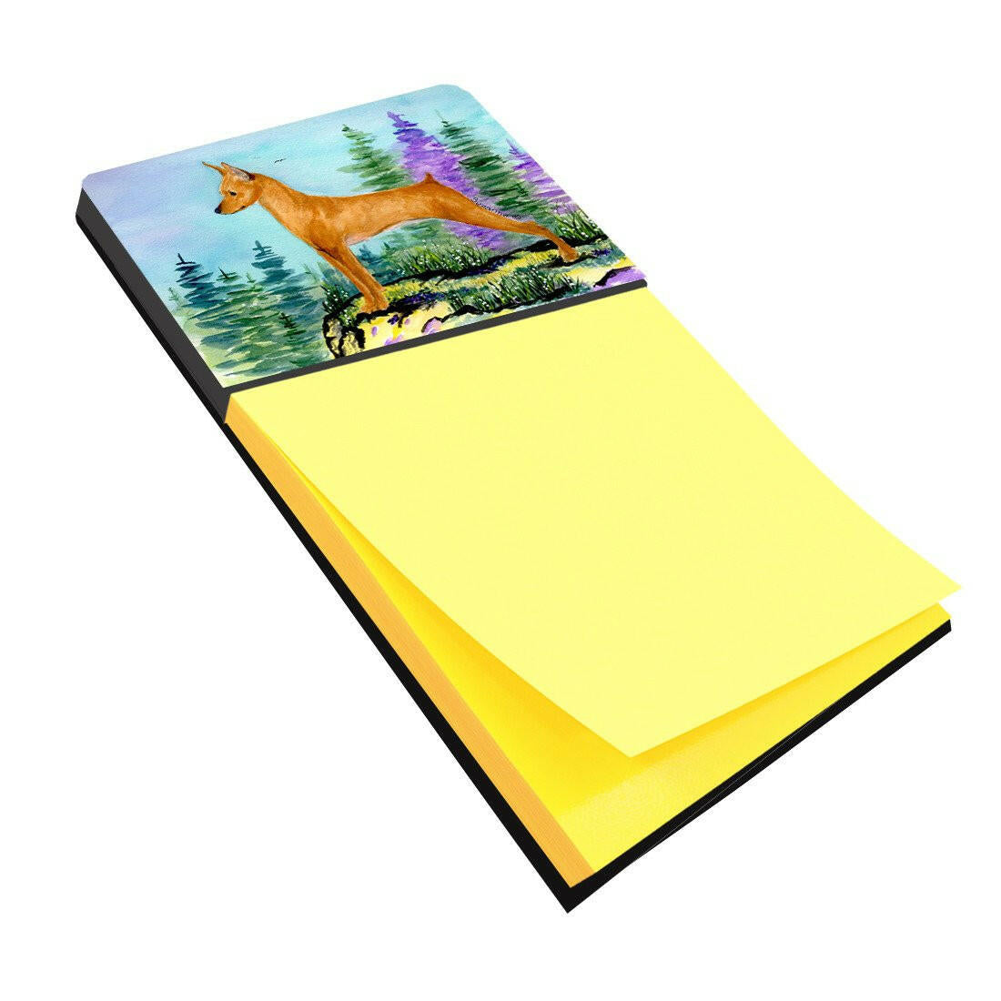 Min Pin Watercolor Sticky Note Holder Refillable Dispenser Desk Accessory 3x3 Pad Gift