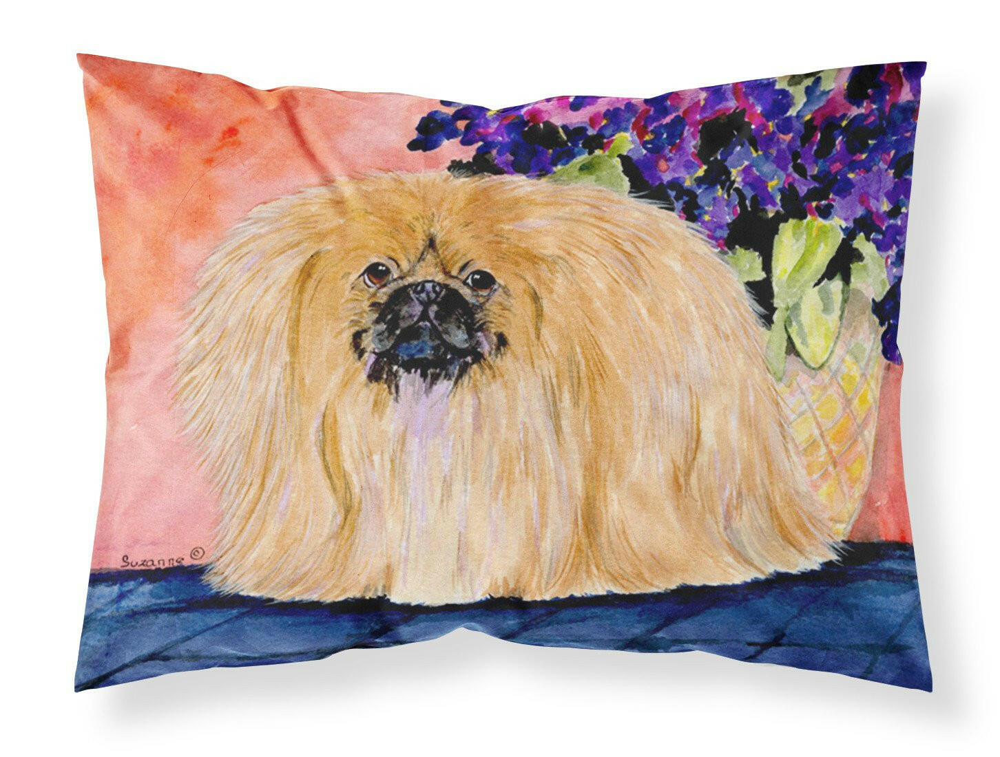 Pekingese Standard Pillowcase Lightweight Super Soft Easy Care Decorative Artwork Pillowcase, Standard