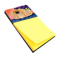 Pekingese Watercolor Sticky Note Holder Refillable Dispenser Desk Accessory 3x3 Pad Gift