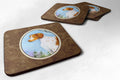 Setter Foam Coasters Set of 4 Cup Coasters for Indoor Outdoor, Tabletop Protection, Anti Slip, Mouse pad Material