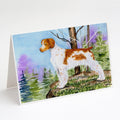 Setter Greeting Cards Pack of 8 Blank Cards with Envelopes Whimsical A7 Size 5x7