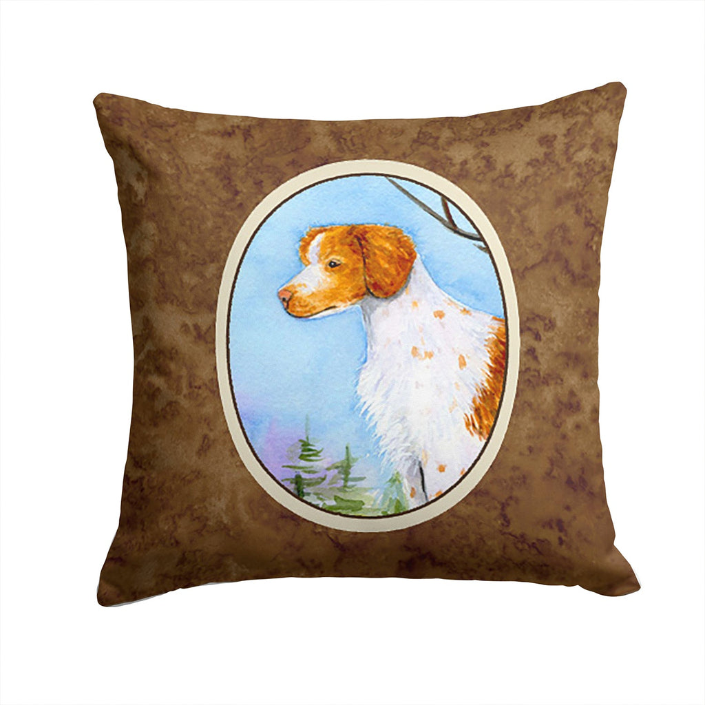 Setter Decorative Throw Pillow 14x14 Indoor Outdoor Accent Cushion, Fabric Cover with Insert for Sofa, Bed, Porch & Living Room