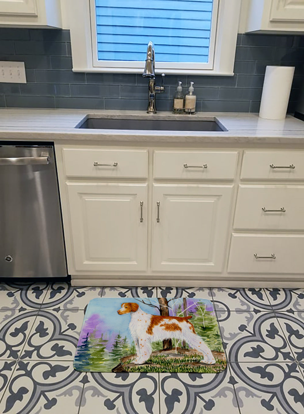 Setter Memory Foam Kitchen Mat Machine Washable Anti-Fatigue Cushion Comfort Bath or Kitchen Rug