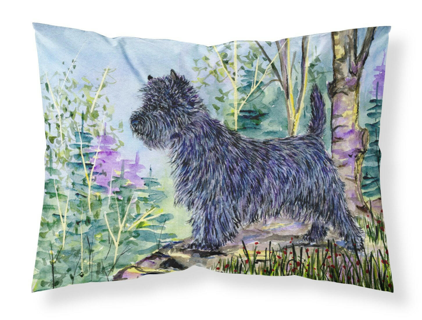 Cairn Terrier Standard Pillowcase Lightweight Super Soft Easy Care Decorative Artwork Pillowcase, Standard