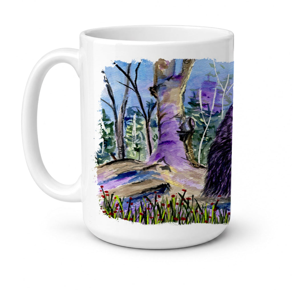 Scottish Terrier Ceramic Coffee Mug 15 oz Decorative Large C Handle Mug Cup for Tea, Cocoa Hot Chocolate