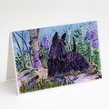 Scottish Terrier Greeting Cards Pack of 8 Blank Cards with Envelopes Whimsical A7 Size 5x7