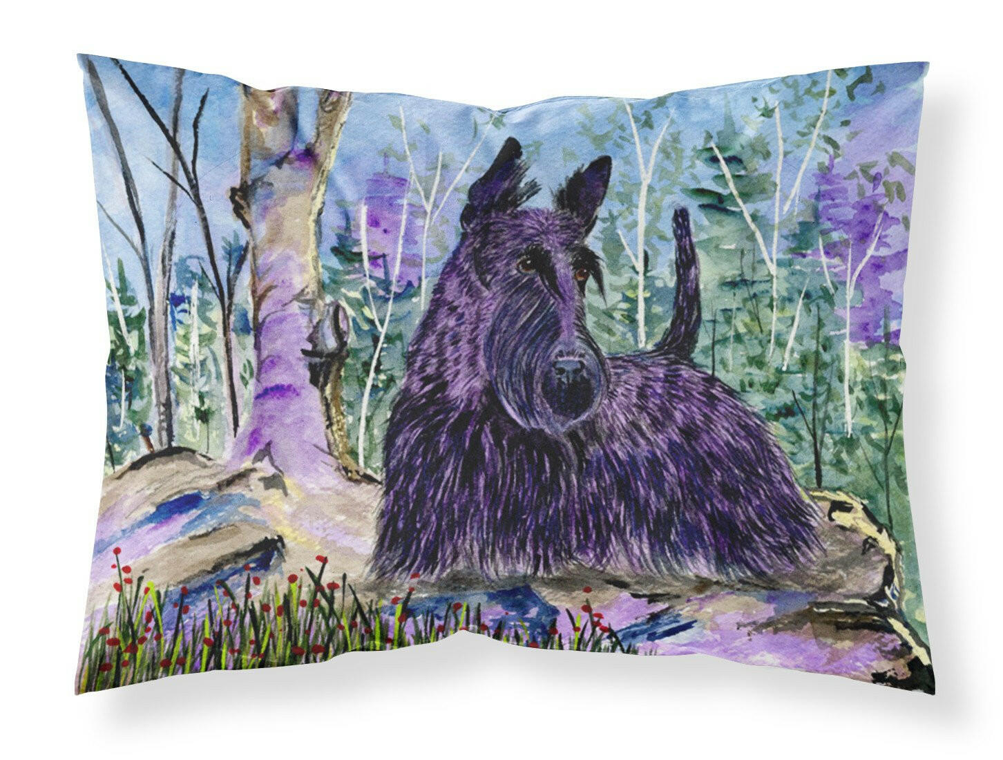 Scottish Terrier Standard Pillowcase Lightweight Super Soft Easy Care Decorative Artwork Pillowcase, Standard