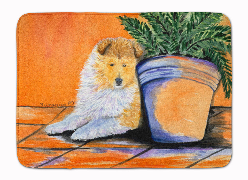 Sheltie Memory Foam Kitchen Mat Machine Washable Anti-Fatigue Cushion Comfort Bath or Kitchen Rug