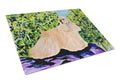 Cocker Spaniel Cutting Board Tempered Glass Kitchen Cutting Surface, Heat Resistant Chopping, Non-Slip Feet, Food Prep & Serving