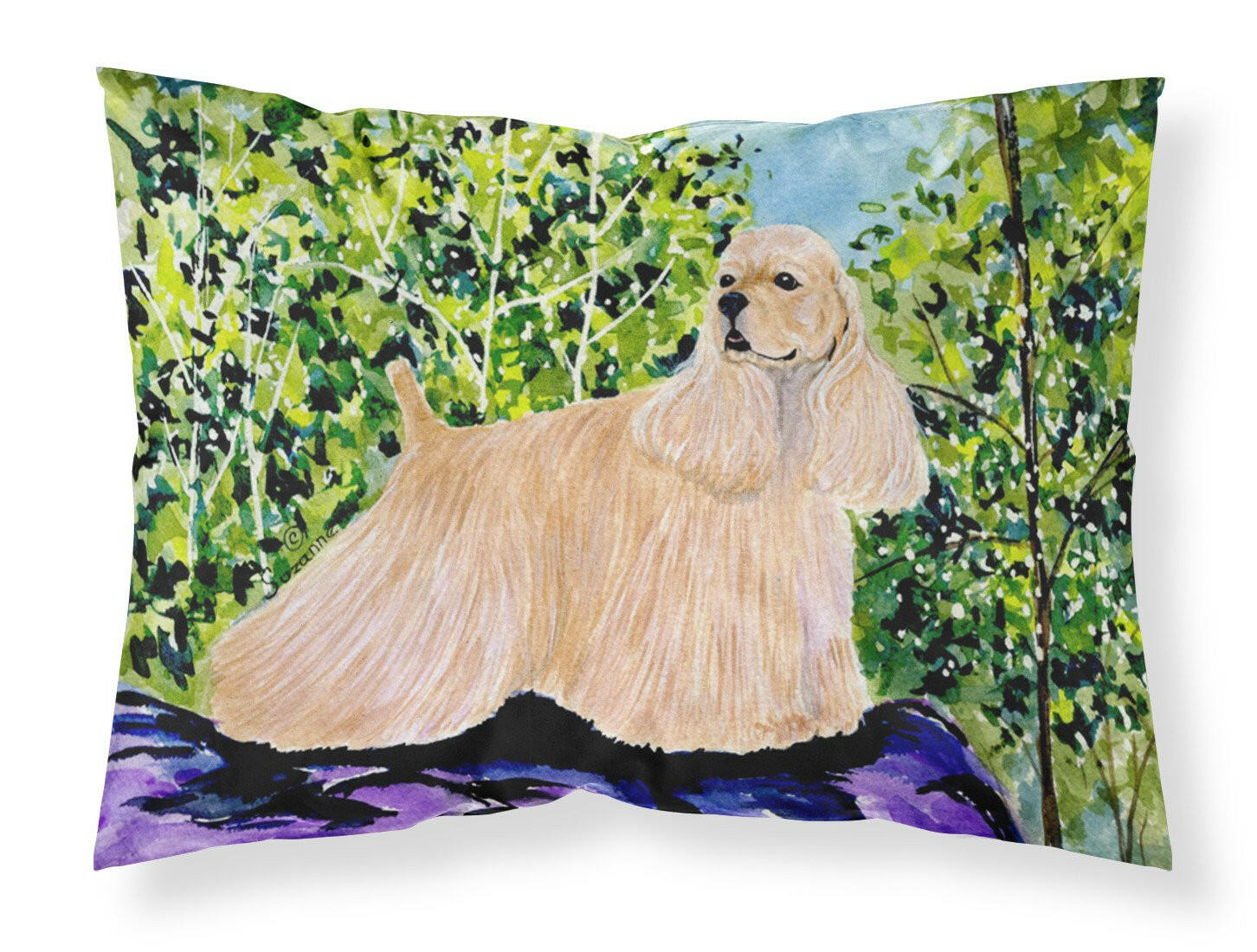 Cocker Spaniel Standard Pillowcase Lightweight Super Soft Easy Care Decorative Artwork Pillowcase, Standard
