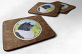 Akita Foam Coasters Set of 4 Cup Coasters for Indoor Outdoor, Tabletop Protection, Anti Slip, Mouse pad Material