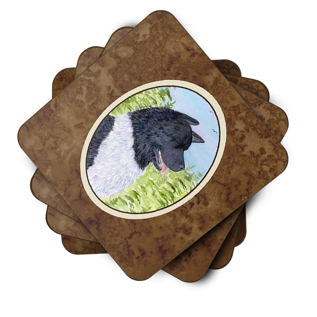 Akita Foam Coasters Set of 4 Cup Coasters for Indoor Outdoor, Tabletop Protection, Anti Slip, Mouse pad Material