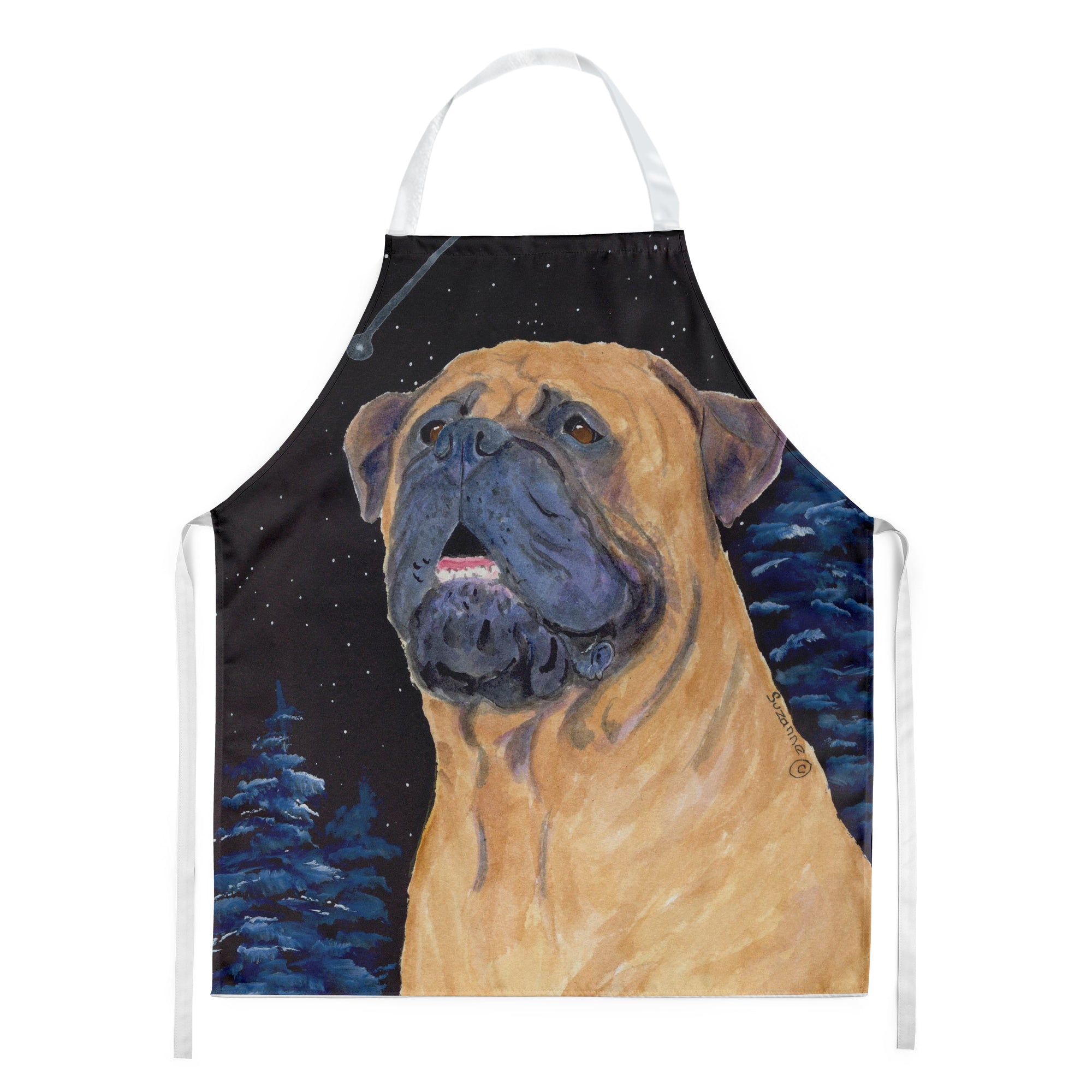 Bullmastiff Apron Cooking Kitchen Server Baking Crafts Gardening for Adult Women Men, Unisex, Large, Multicolor