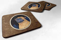 Bullmastiff Foam Coasters Set of 4 Cup Coasters for Indoor Outdoor, Tabletop Protection, Anti Slip, Mouse pad Material