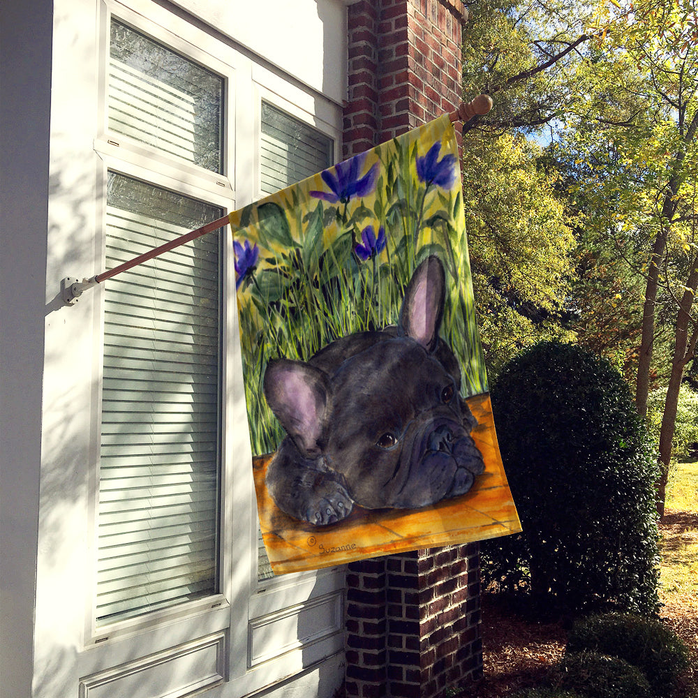 French Bulldog House Flag 28x40 Porch Sleeve Pole Decorative Outside Yard Banner Artwork Wall Hanging, Polyester