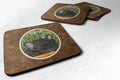 French Bulldog Foam Coasters Set of 4 Cup Coasters for Indoor Outdoor, Tabletop Protection, Anti Slip, Mouse pad Material
