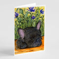 French Bulldog Greeting Cards Pack of 8 Blank Cards with Envelopes Whimsical A7 Size 5x7