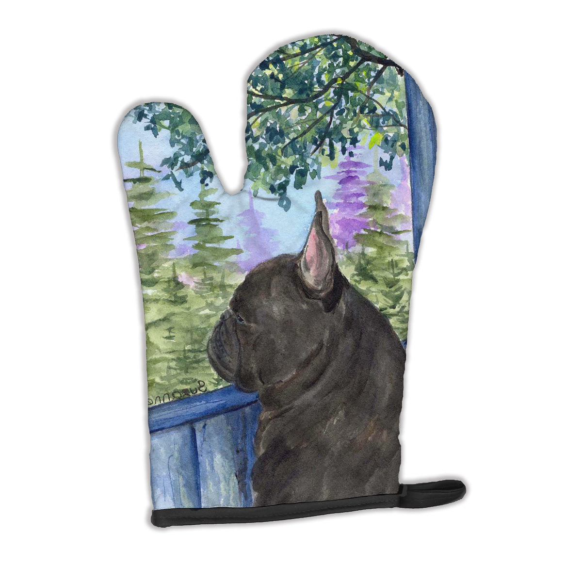 French Bulldog Oven Mitt Heat Resistant Thick Oven Mitt for Hot Pans and Oven, Kitchen Mitt Protect Hands, Cooking Baking Glove