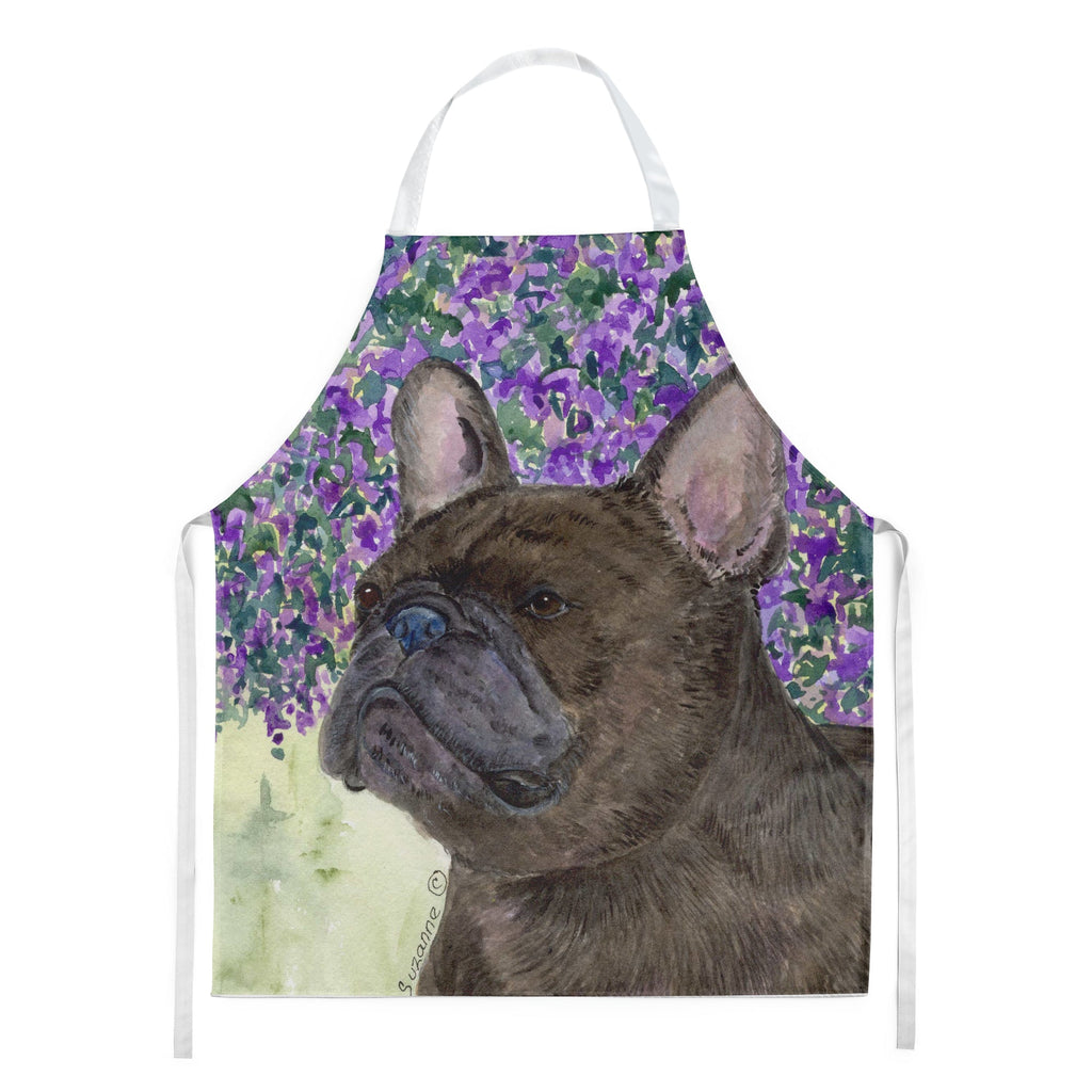 French Bulldog Apron Cooking Kitchen Server Baking Crafts Gardening for Adult Women Men, Unisex, Large, Multicolor