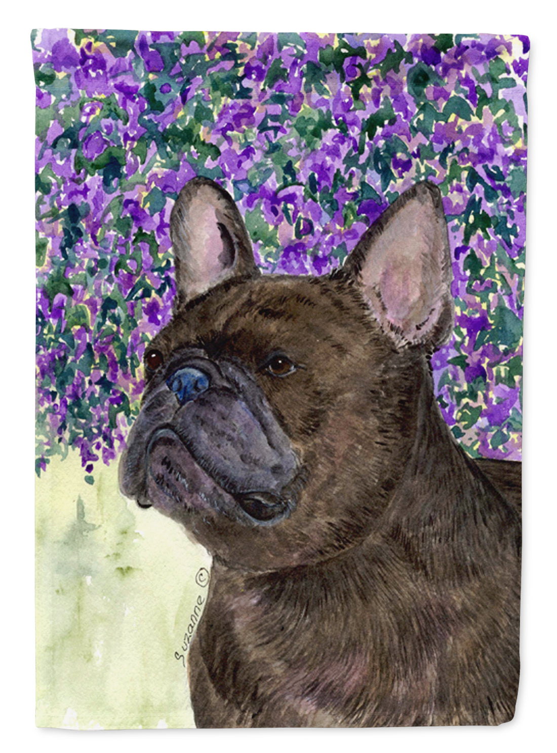 French Bulldog House Flag 28x40 Porch Sleeve Pole Decorative Outside Yard Banner Artwork Wall Hanging, Polyester