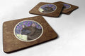 French Bulldog Foam Coasters Set of 4 Cup Coasters for Indoor Outdoor, Tabletop Protection, Anti Slip, Mouse pad Material