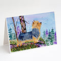 Norwich Terrier Greeting Cards Pack of 8 Blank Cards with Envelopes Whimsical A7 Size 5x7