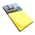 Norwich Terrier Watercolor Sticky Note Holder Refillable Dispenser Desk Accessory 3x3 Pad Gift