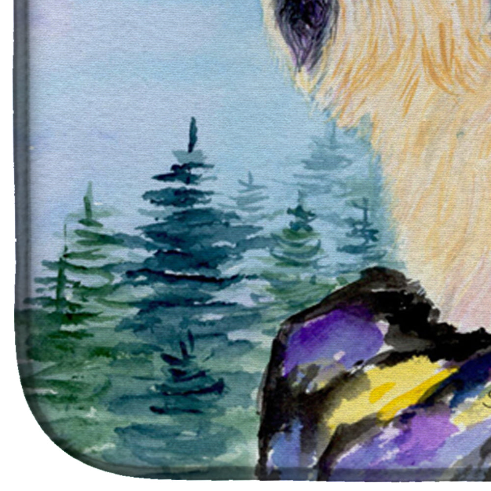 Skye Terrier Dish Drying Mat Absorbent Dish Drying Mat Pad for Kitchen Counter Dish Drainer Mat for Countertop, 14 x 21", Multicolor