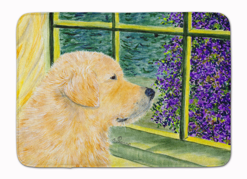 Golden Retriever Memory Foam Kitchen Mat Machine Washable Anti-Fatigue Cushion Comfort Bath or Kitchen Rug