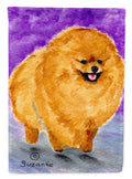 Pomeranian House Flag 28x40 Porch Sleeve Pole Decorative Outside Yard Banner Artwork Wall Hanging, Polyester