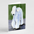 Bedlington Terrier Greeting Cards Pack of 8 Blank Cards with Envelopes Whimsical A7 Size 5x7