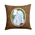 Bedlington Terrier Decorative Throw Pillow 14x14 Indoor Outdoor Accent Cushion, Fabric Cover with Insert for Sofa, Bed, Porch & Living Room