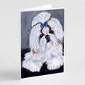 Shih Tzu Greeting Cards Pack of 8 Blank Cards with Envelopes Whimsical A7 Size 5x7