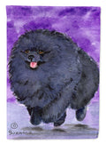 Pomeranian House Flag 28x40 Porch Sleeve Pole Decorative Outside Yard Banner Artwork Wall Hanging, Polyester