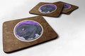 Pomeranian Foam Coasters Set of 4 Cup Coasters for Indoor Outdoor, Tabletop Protection, Anti Slip, Mouse pad Material