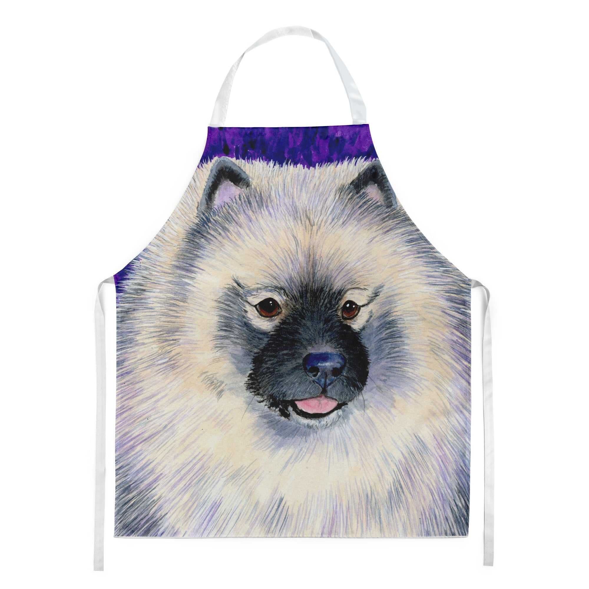 Keeshond Apron Cooking Kitchen Server Baking Crafts Gardening for Adult Women Men, Unisex, Large, Multicolor
