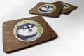 Klee Kai Foam Coasters Set of 4 Cup Coasters for Indoor Outdoor, Tabletop Protection, Anti Slip, Mouse pad Material