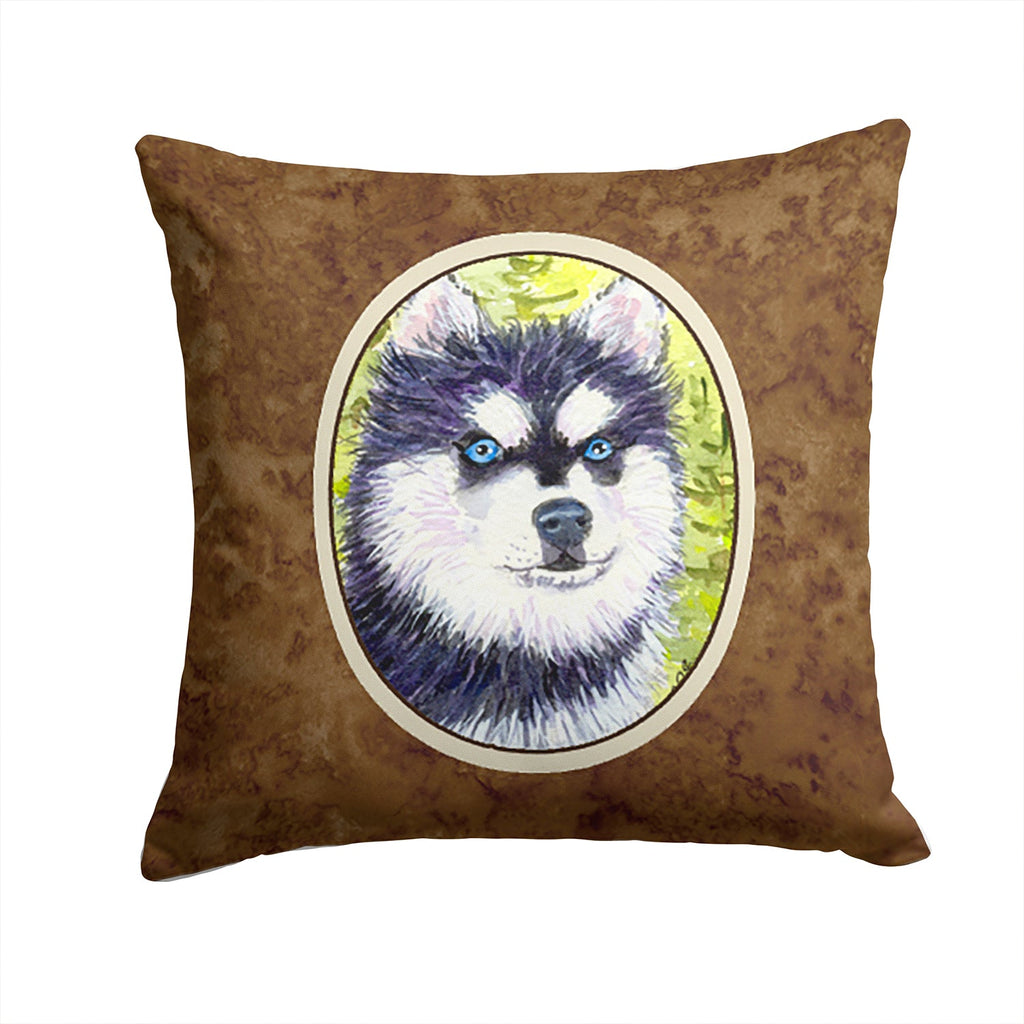 Klee Kai Decorative Throw Pillow 14x14 Indoor Outdoor Accent Cushion, Fabric Cover with Insert for Sofa, Bed, Porch & Living Room