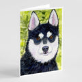 Klee Kai Greeting Cards Pack of 8 Blank Cards with Envelopes Whimsical A7 Size 5x7