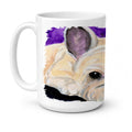 French Bulldog Ceramic Coffee Mug 15 oz Decorative Large C Handle Mug Cup for Tea, Cocoa Hot Chocolate