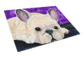 French Bulldog Cutting Board Tempered Glass Kitchen Cutting Surface, Heat Resistant Chopping, Non-Slip Feet, Food Prep & Serving
