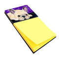 French Bulldog Watercolor Sticky Note Holder Refillable Dispenser Desk Accessory 3x3 Pad Gift