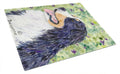 Bernese Mountain Dog Cutting Board Tempered Glass Kitchen Cutting Surface, Heat Resistant Chopping, Non-Slip Feet, Food Prep & Serving