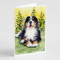 Bernese Mountain Dog Greeting Cards Pack of 8 Blank Cards with Envelopes Whimsical A7 Size 5x7