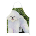 Bichon Frise Apron Cooking Kitchen Server Baking Crafts Gardening for Adult Women Men, Unisex, Large, Multicolor