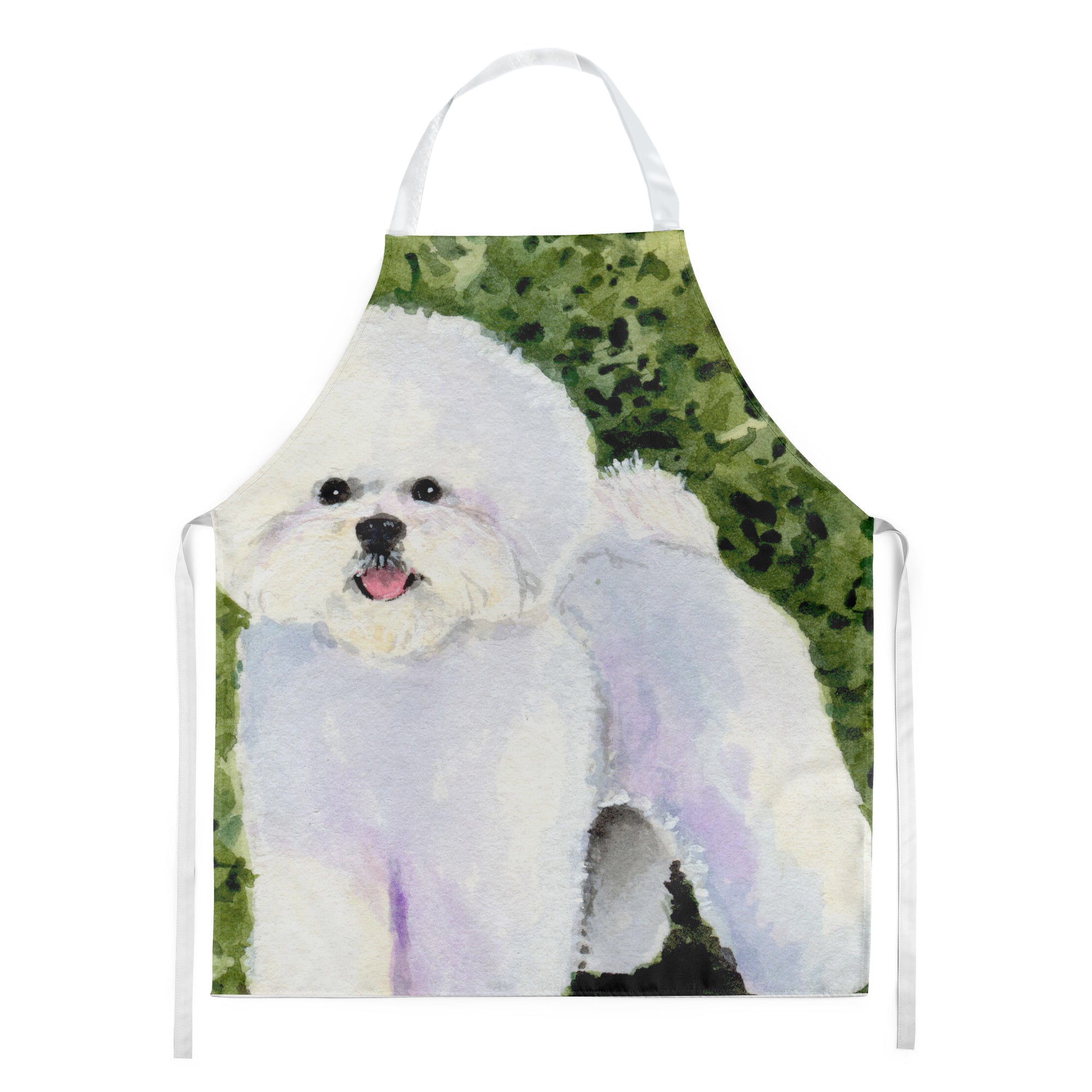 Bichon Frise Apron Cooking Kitchen Server Baking Crafts Gardening for Adult Women Men, Unisex, Large, Multicolor